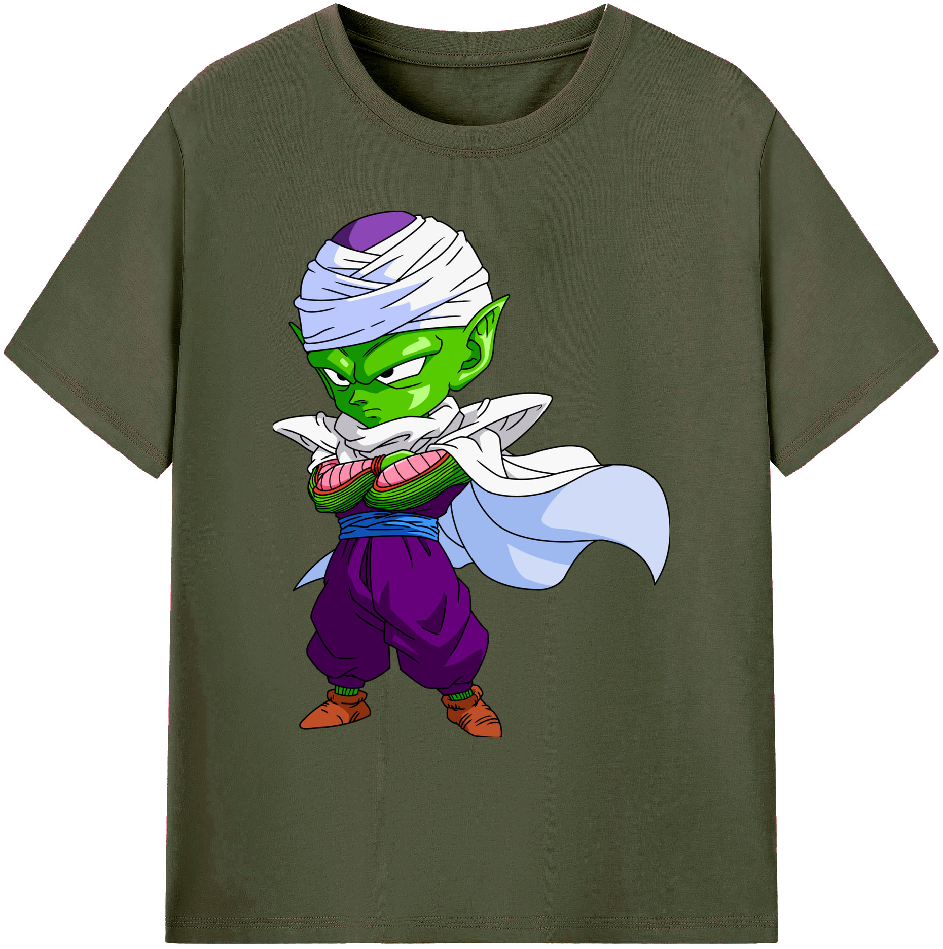 （画像用） ドラゴンボール ピッコロ DRAGON BALL Piccolo 綿100％ メンズ半袖Tシャツ｜肌触りやわらか＆通気性